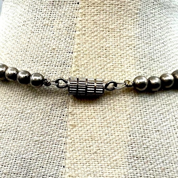 Vintage Silver & Gold Tone Beaded Necklace - Picture 6 of 7